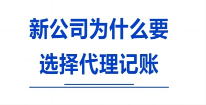 新(xin)成(cheng)立的(de)公(gōng)司爲(wei)什麽建(jian)議選擇代(dai)理(li)記賬